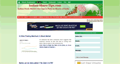 Desktop Screenshot of indian-share-tips.com