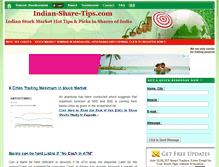 Tablet Screenshot of indian-share-tips.com